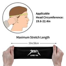 Load image into Gallery viewer, Jesus Loves You Sports Headband
