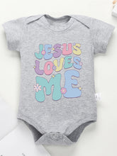 Load image into Gallery viewer, Jesus Loves Me Newborn Bloom Onesie
