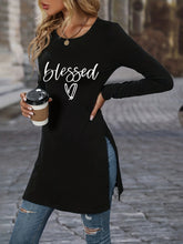 Load image into Gallery viewer, Blessed Love Long Sleeve Fall 2024 Fashion Top
