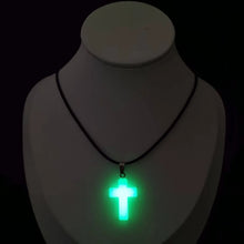 Load image into Gallery viewer, Light Of The Cross Glow-In-The-Dark Braided Rope Necklace
