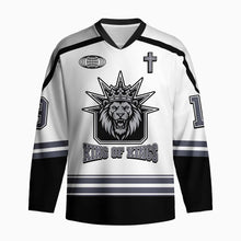 Load image into Gallery viewer, King Of Kings, Lion of Judah Hockey Jersey
