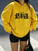 Load image into Gallery viewer, Good News Jesus Saves Cotton Fleece Hoodie
