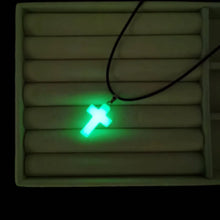 Load image into Gallery viewer, Light Of The Cross Glow-In-The-Dark Braided Rope Necklace
