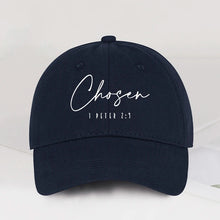 Load image into Gallery viewer, 1 Peter 2:9 Chosen Adjustable Dad Cap
