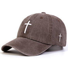 Load image into Gallery viewer, Simple Washed Cross Cap
