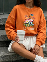 Load image into Gallery viewer, God Is Good All The Time Wildflower Cotton Fleece Sweatshirt
