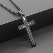 Load image into Gallery viewer, Verse of the Day #VOTD Stainless Steel Cross Chain Necklace
