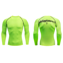 Load image into Gallery viewer, Philippians 4:13 Fit Training Shirt (Short Sleeve and Long Sleeve Available)
