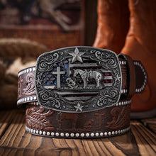 Load image into Gallery viewer, Civil Union 250th Remnant Anniversary Cowboy Cross Belt With Buckle
