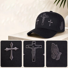 Load image into Gallery viewer, King And Crown Three Cross Premium Adjustable Cap
