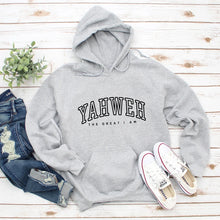 Load image into Gallery viewer, Yahweh, The Great I Am Cotton Hoodie
