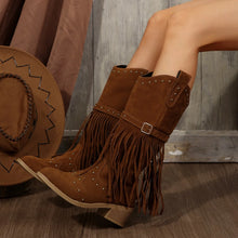 Load image into Gallery viewer, Remnant Rodeo Cowgirl Suede Boots
