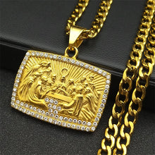 Load image into Gallery viewer, 18K Gold Plated Stainless Steel Last Supper Chain
