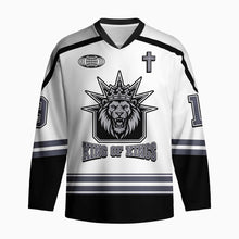 Load image into Gallery viewer, King Of Kings, Lion of Judah Hockey Jersey
