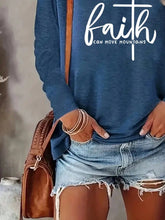 Load image into Gallery viewer, Faith Can Move Mountains Long-sleeve Top
