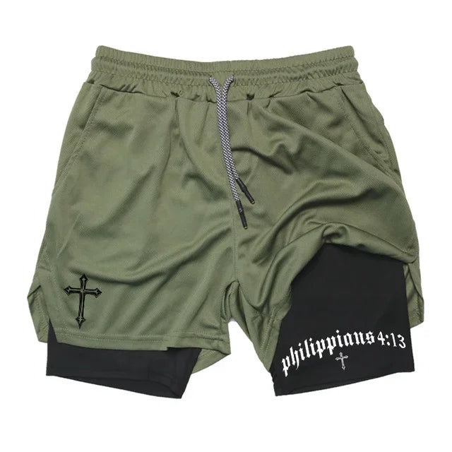 Strength In Verses Fit Combo Athletic Shorts