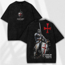 Load image into Gallery viewer, Joshua 1:19 Full Armor Premium Cotton Tshirt
