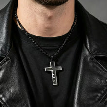 Load image into Gallery viewer, Engraved Lord's Prayer Key To The Kingdom Stainless Steel Chain
