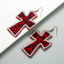 Load image into Gallery viewer, Cowgirl Dangle Cross Fashion Earrings
