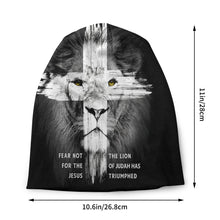 Load image into Gallery viewer, Lion of Judah, Fear Not Cross Skull Cap
