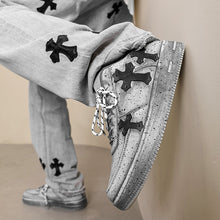 Load image into Gallery viewer, 3 Cross Crucifixion Men&#39;s Low Top Sneakers
