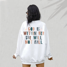 Load image into Gallery viewer, Psalm 46:5 Storybook God is Within Her Sweatshirt
