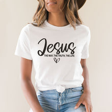 Load image into Gallery viewer, Jesus The Way, Truth and Life Tshirt
