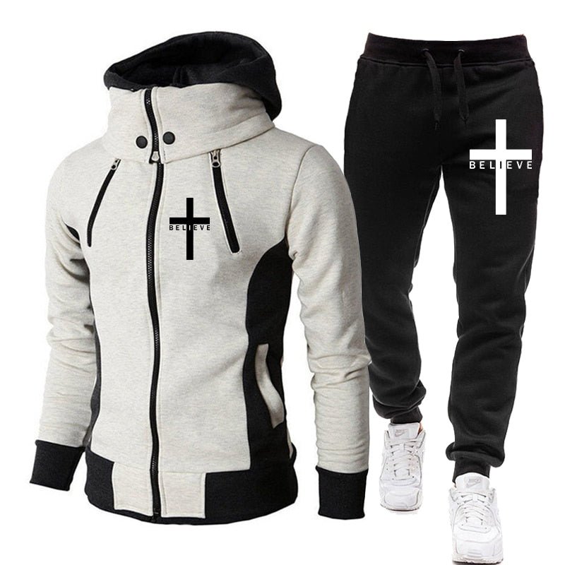 Believe in Christ Windbreaker Jogger Set