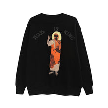 Load image into Gallery viewer, Jesus Is King Raised Women&#39;s Sweatshirt
