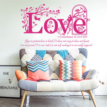 Load image into Gallery viewer, Love Corinthians 13:4-8 Wall Vinyl
