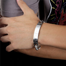 Load image into Gallery viewer, Engravable Jesus Stainless Steel Bracelet
