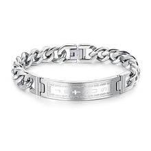 Load image into Gallery viewer, Engravable Jesus Stainless Steel Bracelet
