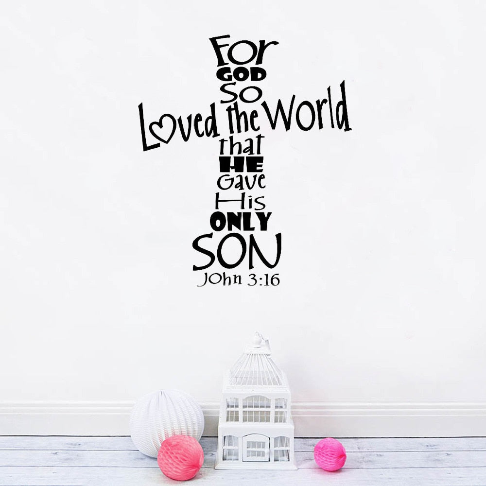 John 3:16 Wall Decal