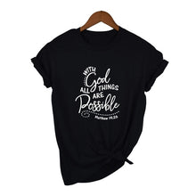 Load image into Gallery viewer, Matthew 19:26 Tshirt
