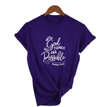 Load image into Gallery viewer, Matthew 19:26 Tshirt
