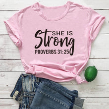 Load image into Gallery viewer, Proverbs 31:25 Strength Tshirt
