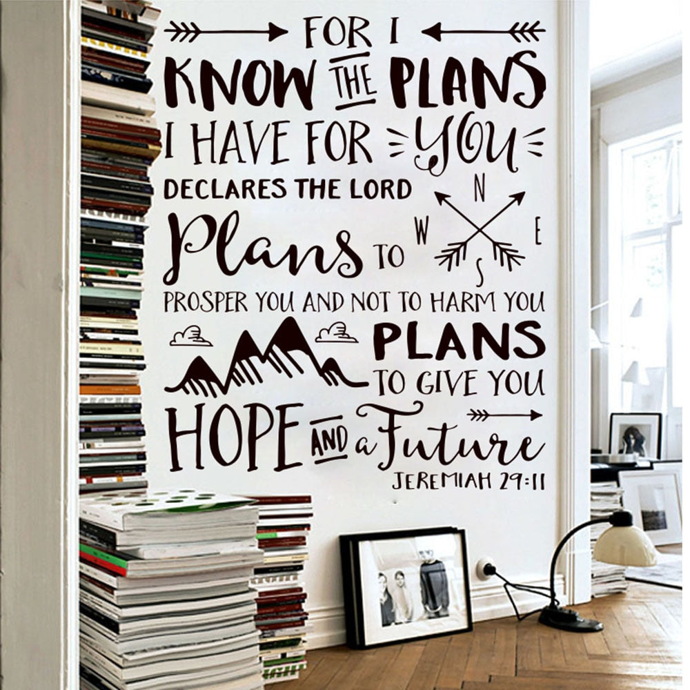 Jeremiah 29:11 Wall Vinyl