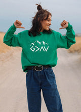 Load image into Gallery viewer, God Is Greater Than My Highs And Lows Sweatshirt
