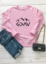 Load image into Gallery viewer, God Is Greater Than My Highs And Lows Sweatshirt
