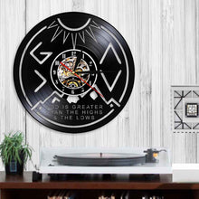 Load image into Gallery viewer, Vinyl Record Customized God is &gt; Than the Highs and the Lows Wall Clock
