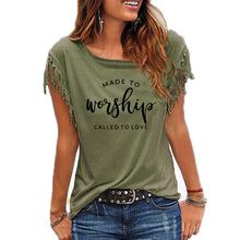 Load image into Gallery viewer, Made For Worship and Love Cowgirl T-Shirt
