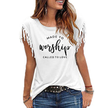 Load image into Gallery viewer, Made For Worship and Love Cowgirl T-Shirt
