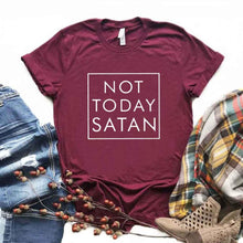 Load image into Gallery viewer, Not Today Satan Tshirt
