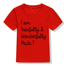 Load image into Gallery viewer, Fearfully &amp; Wonderfully Made Children&#39;s Tshirt
