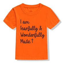 Load image into Gallery viewer, Fearfully &amp; Wonderfully Made Children&#39;s Tshirt
