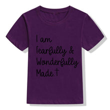 Load image into Gallery viewer, Fearfully &amp; Wonderfully Made Children&#39;s Tshirt
