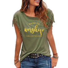 Load image into Gallery viewer, Made For Worship and Love Cowgirl T-Shirt
