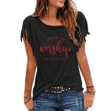 Load image into Gallery viewer, Made For Worship and Love Cowgirl T-Shirt
