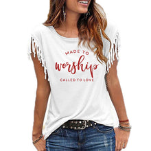 Load image into Gallery viewer, Made For Worship and Love Cowgirl T-Shirt
