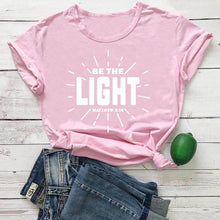 Load image into Gallery viewer, Be The Light Matthew 5:14 Tshirt
